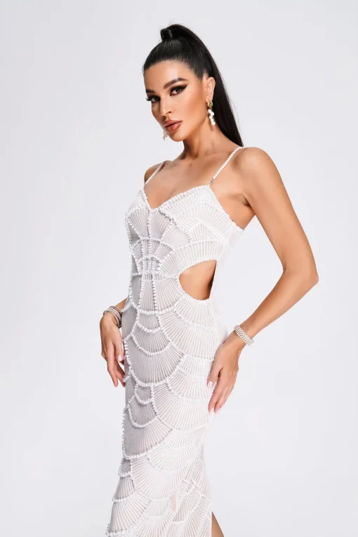 teresa-pearl-sequin-midi-dress - Image 4