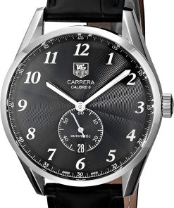 TAG Heuer Carrera رجل ووتش أسود جلد الفرقة